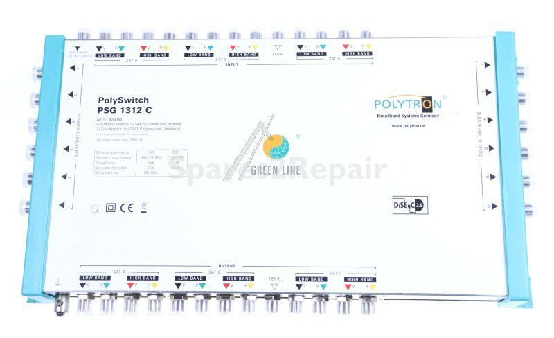 Polytron Multiswitch 12+1 Inputs - Psg 1312 C Cascadeable Multiswitch 13 In- 12 Out Sat Active- Terr Pa