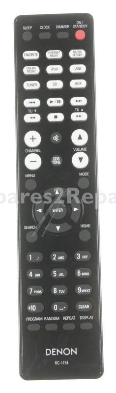 Sound United Ir remote Control - Rc-1154 30701000600ad Rc-1154 Remote Control Rcdn7