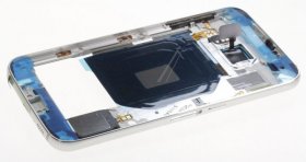 Samsung Mobile Phone Upper Cover - Gh96-08583d Assembly Rear Unit-eu(byd) Blue + Side Keys G620f