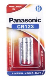 Panasonic Photo Cell-battery - Cr123 2b222594 Cell Battery 3v 1600mah 1pc-pack