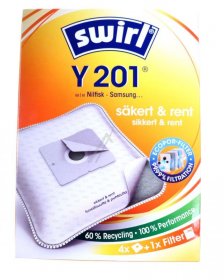 Melitta Vacuum Cleaner Bags - Y201 - 99792 6778483 Y201-99792 Vacuum Cleaner Bags Mp Airspace Green Line 4 Pcs