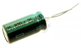 Panasonic 25v Radial Electrolytic 105 De - 820uf-25v Radial Electro Capacitor 105°