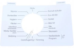 Switch Screen - 1403944003 C00961170 Adhesive Insert Swedish [Arcelik]