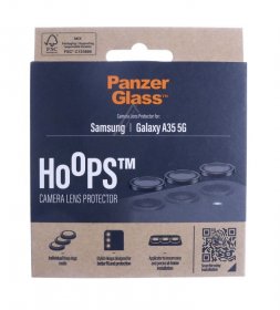 Panzerglass Display Protective Film - 1226 Panzerglass Hoops Camera Lens Protector Samsung Galaxy A35 5g | Black