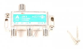Polytron Sat-, Bk- And Terrestrial Div - Liv 3 F-splitter 5-1218 Mhz, 3-way