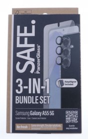 Safe By Panzerglass Display Protective Film - Bsafe95691 Safe By Panzerglass 3-in-1 Protection Pack Samsung Galaxy A55 5g