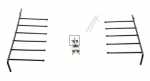 Compatible Accessories Basket - Folding Prong Row Upper Basket For Glasses Alternative For Bosch-siemens