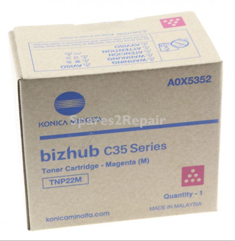 Konica Minolta Toner Cartridge - Tnp-22m A0x5352 Toner Magenta C35 Bizhub 4 5k Konica-minolta