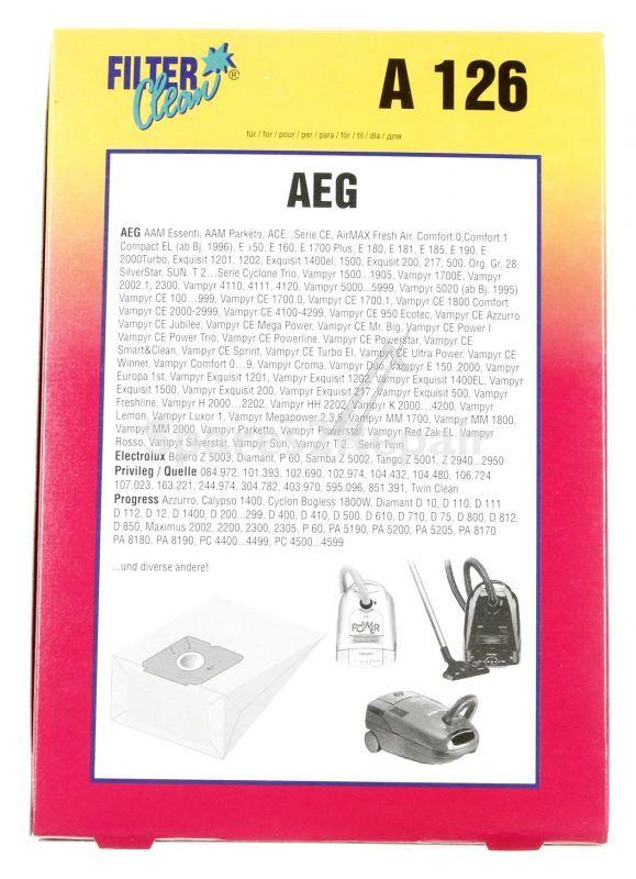 Filterclean Vacuum Cleaner Bags - A126 000060-k Gr28 Dust Bags X5