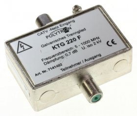 Polytron Cover Current Filter - Ktg 220 F Galvanic Separator, F-connector