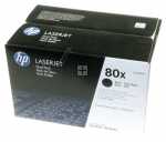 Hewlett Packard Toner Cartridge - 80xd Cf280xd Toner Cartridge Double Pack Black