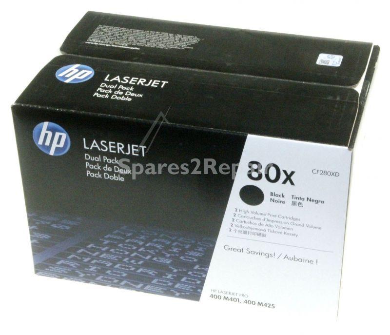 Hewlett Packard Toner Cartridge - 80xd Cf280xd Toner Cartridge Double Pack Black