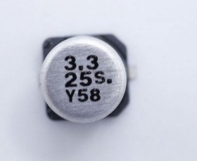 Panasonic 25v Smd-electrolytics 85 Degre - 3,3uf-25v Smd-elko Bipolar 85° 4x5,4mm