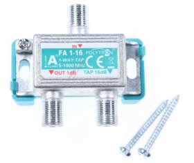Polytron Aerial Distributor - Fa 1- 16 F-tap 5-1000 Mhz, 1-way, 16 Db