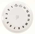 Control Knob - C00508211 488000508211 Wash Timer Knob Gw Fut Led-dgt 14+2 [Whirlpool Indesit]