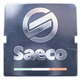 Saeco Casing Cover - 421944082471 Black Coffee Dispenser Front Housing Logo