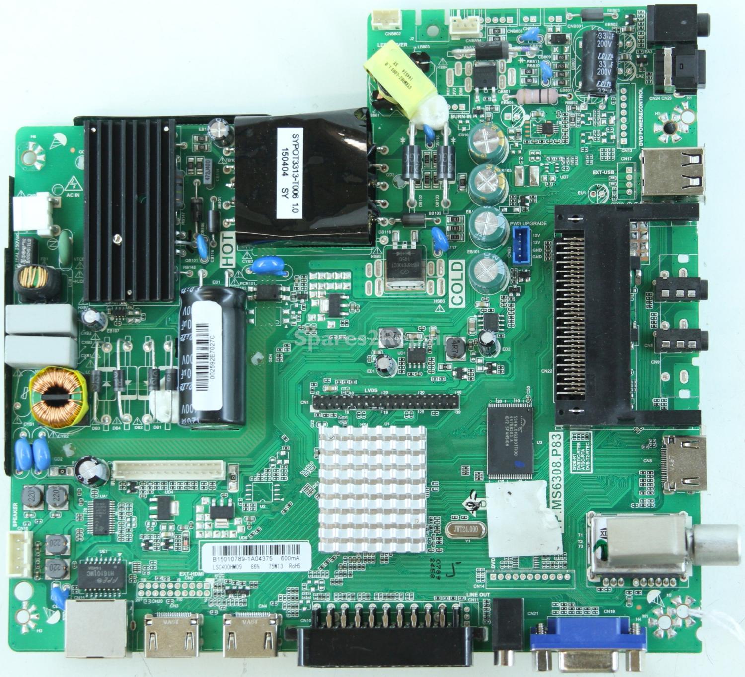 Blaupunkt BLA-40/133Z-WB-5B2-FGKU-UK - Main AV - TP.MS6308.P83 - LSC400HM09