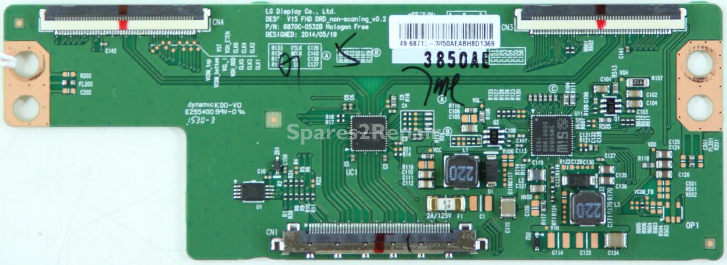 Bush DLED49287FHD - T-Con - 6871L-3850A - 6870C-0532B - V15 FHD DRD_non-scaning_v0.2