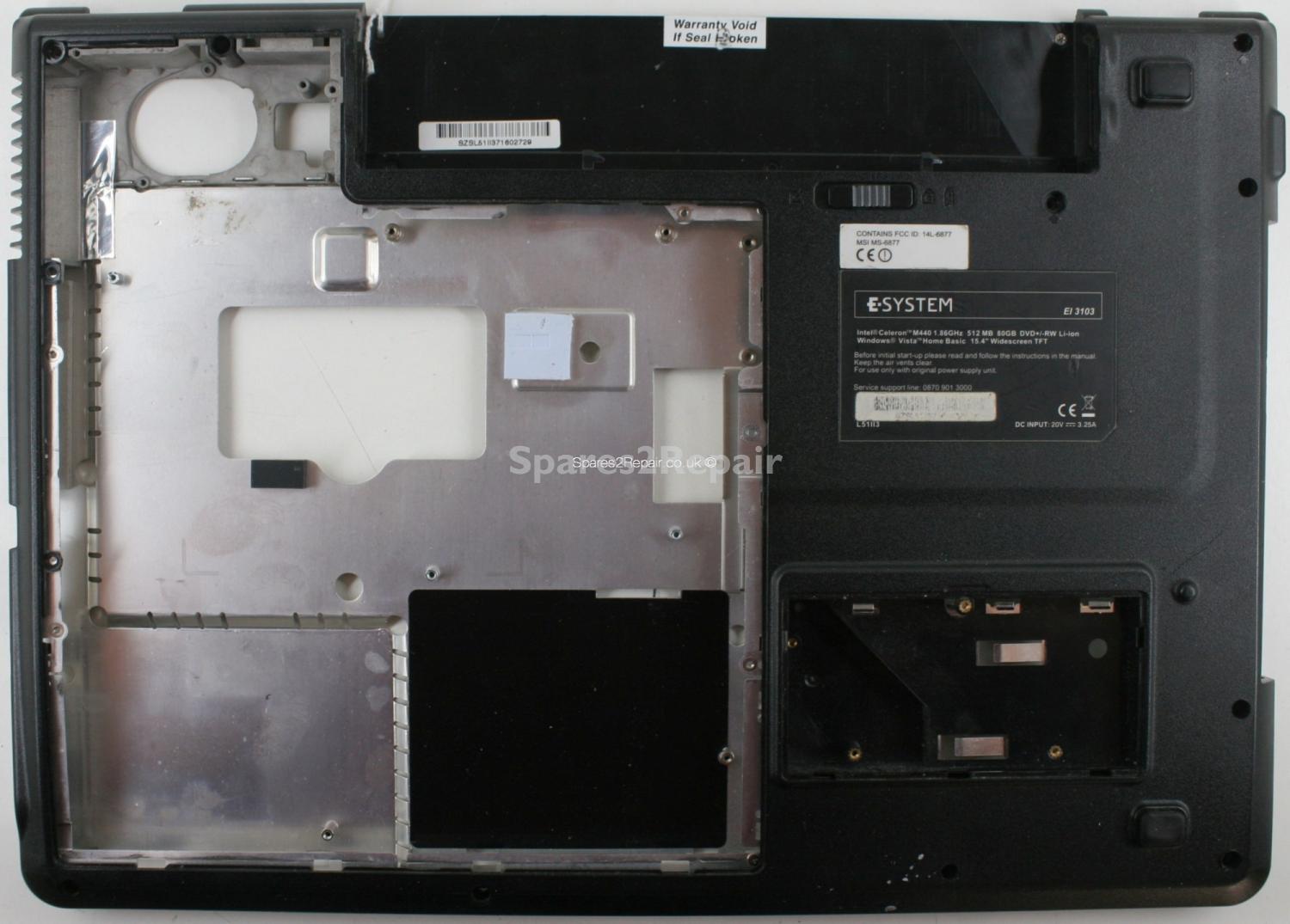 E-System El 3103 - Bottom Base - 50GL51020-02