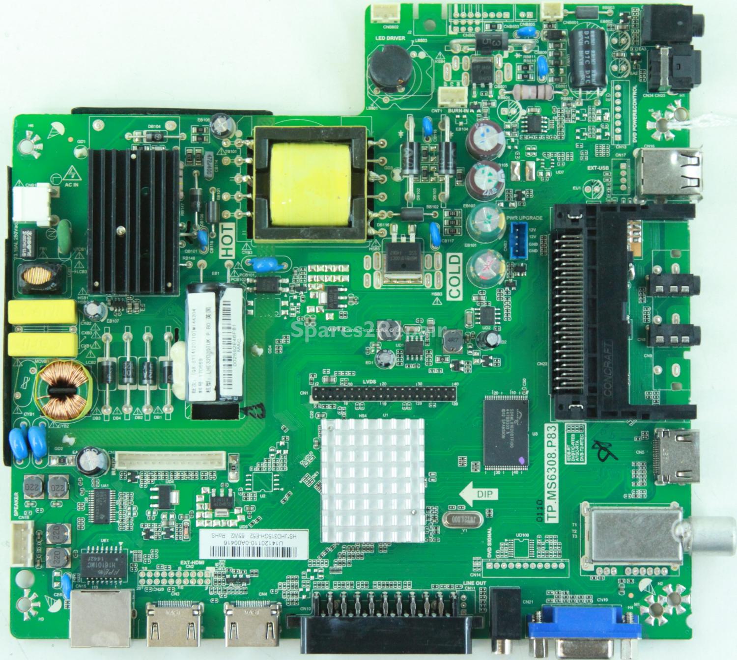 Hisense LHD32E130TUK - Main Board - TP.MS6308.P83 - U14120110 - 170669 - JHD315GH-E52