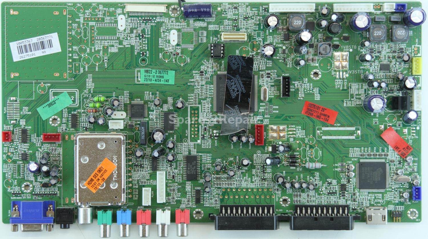 Hitachi 26LD2550B - Main AV - 17MB22-2 - 021106 - 20367771