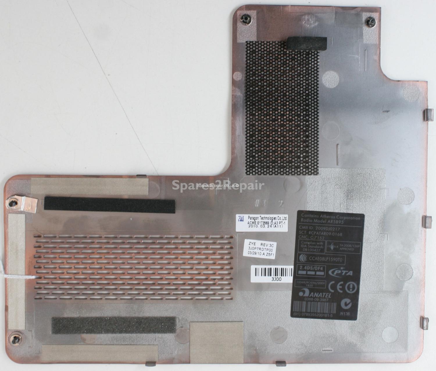 HP Compaq Presario CQ71 - Base Cover - 3J0P7RDTP00 - REV:3C