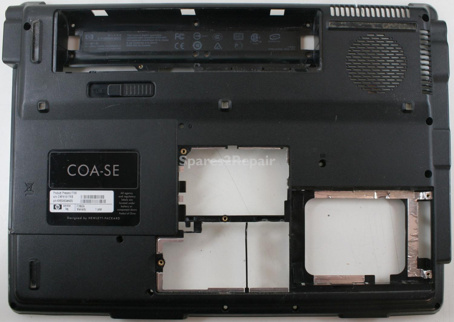 HP Compaq Presario F700 - Bottom Base - 442890-001