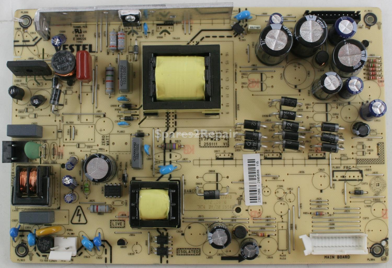 JVC LT-32DA30J - PSU - 17PW25-4 - V1 - 250111 - 23012684