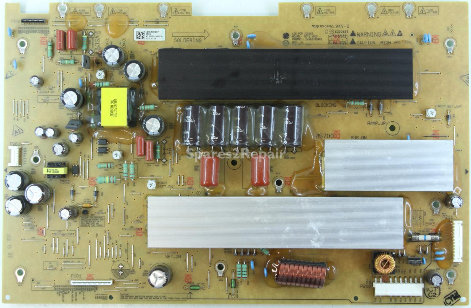 LG 50PJ350 - YSUS - EAX61319402 - Rev.A - EBR63039802 - PDP 100203 - 50T1_YSUS