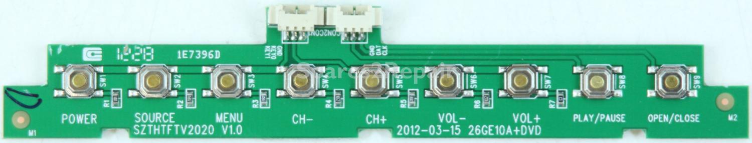 Logik L32HED12 - Buttons - SZTHTFTV2020 V1.0 - 26GE10A+DVD (Without Plastic)