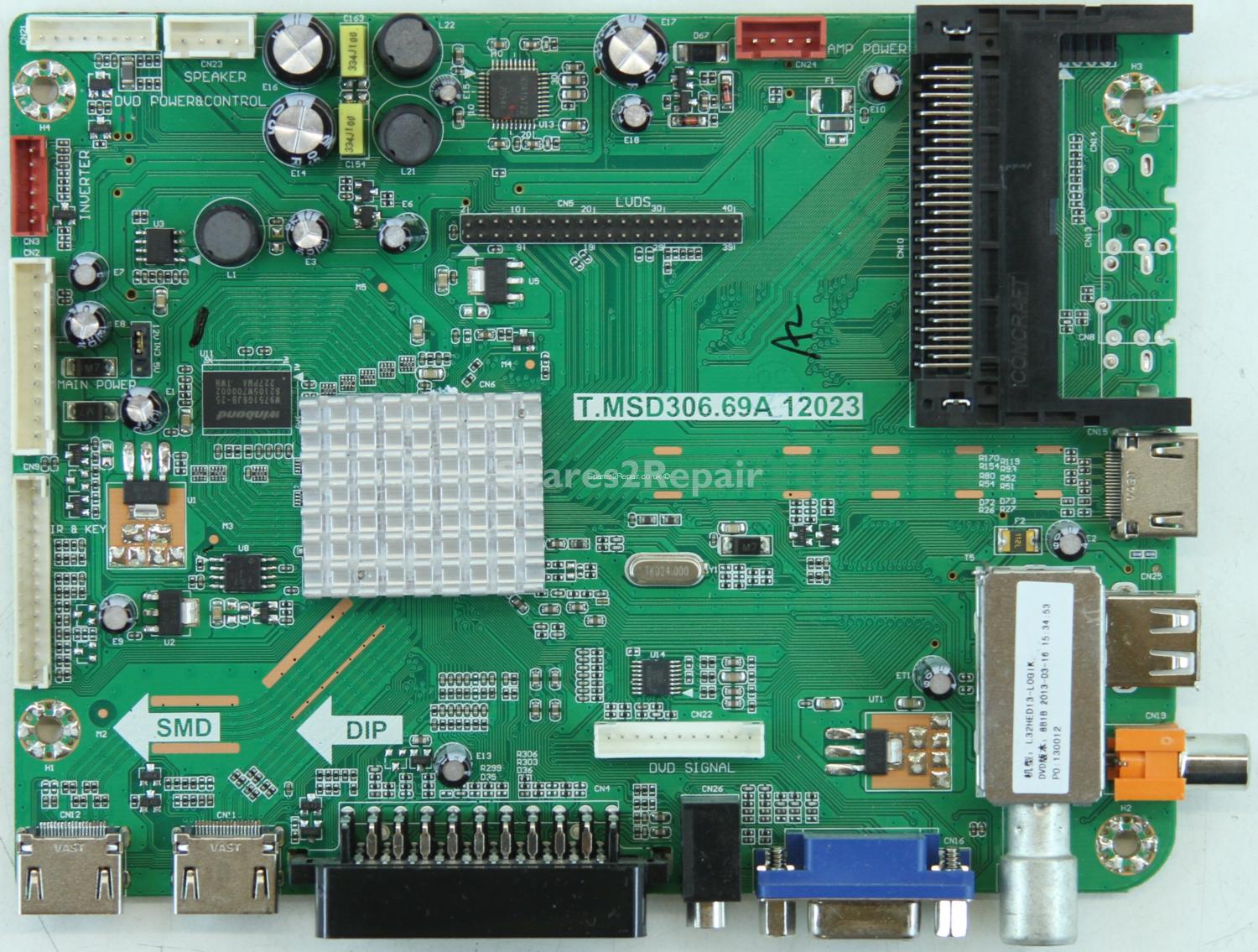 Logik L32HED13 - Main AV - T.MSD306.69A - 12023 - A13030582 - T320XVN01