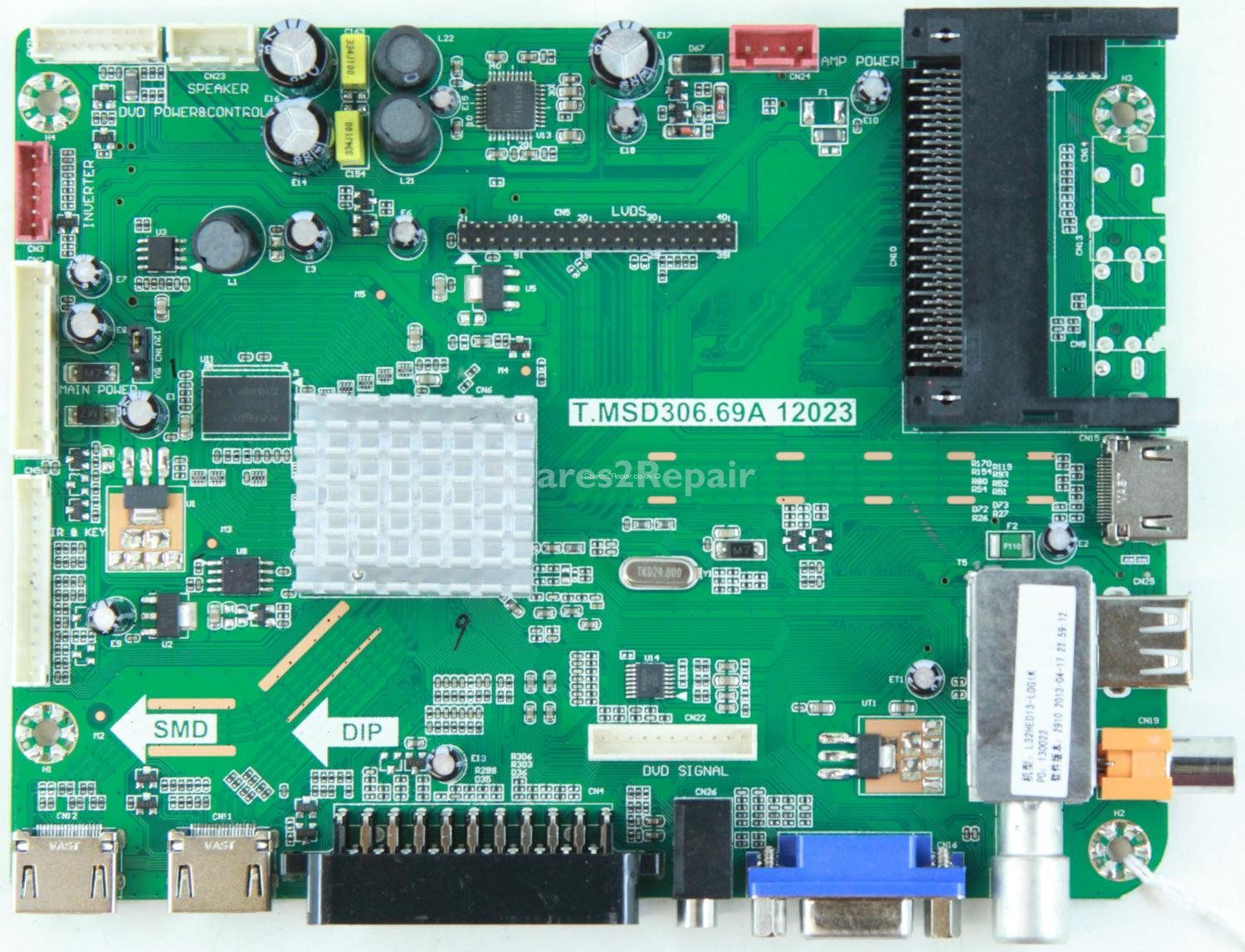 Logik L32HED13 - Main AV - T.MSD306.69A 12023 - A13041002 - ST3151A05-1