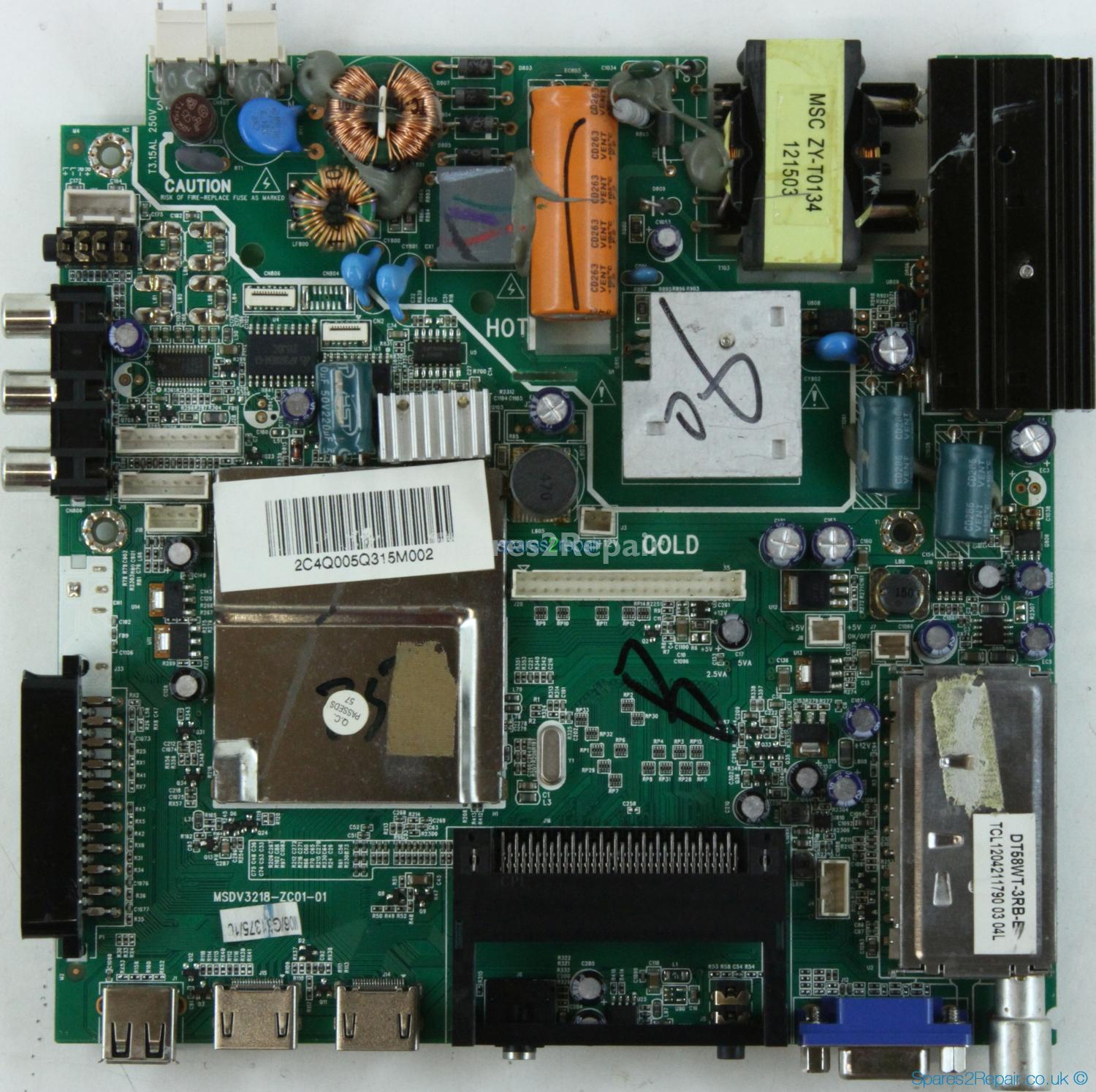 Logik L32HE12 - Main AV - MSDV3218-ZC01-01 - M06/G31375/10