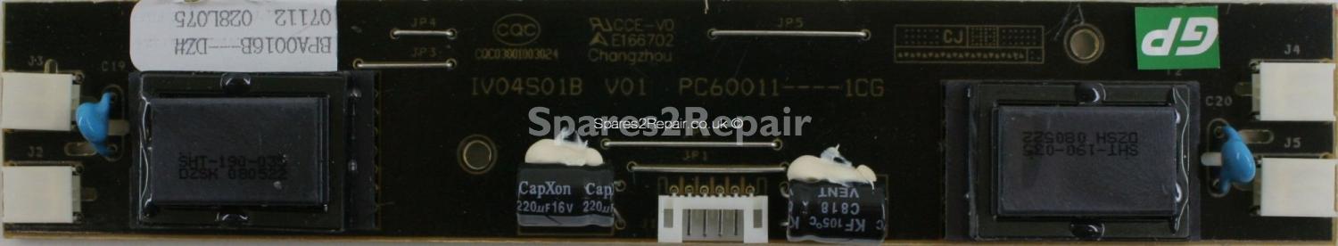 Logik L19LID628W - Inverter - IV04S01B - V01 - PC60011----1CG - CQC03001003024 - BPA0016B---DZ# - 028L075