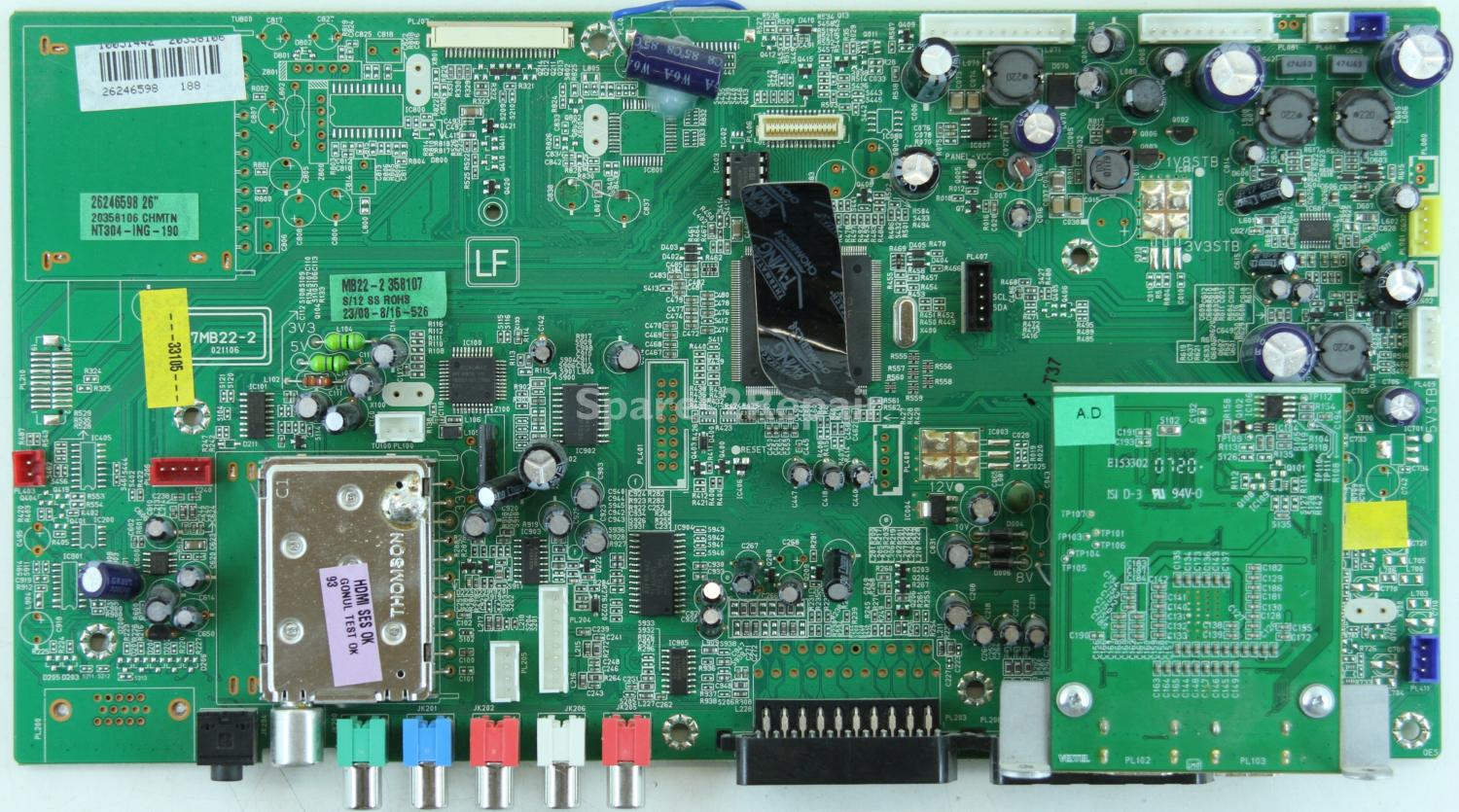 Logik LOG26LW782 - Main AV - 17MB22-2 - 021106 - 20358106