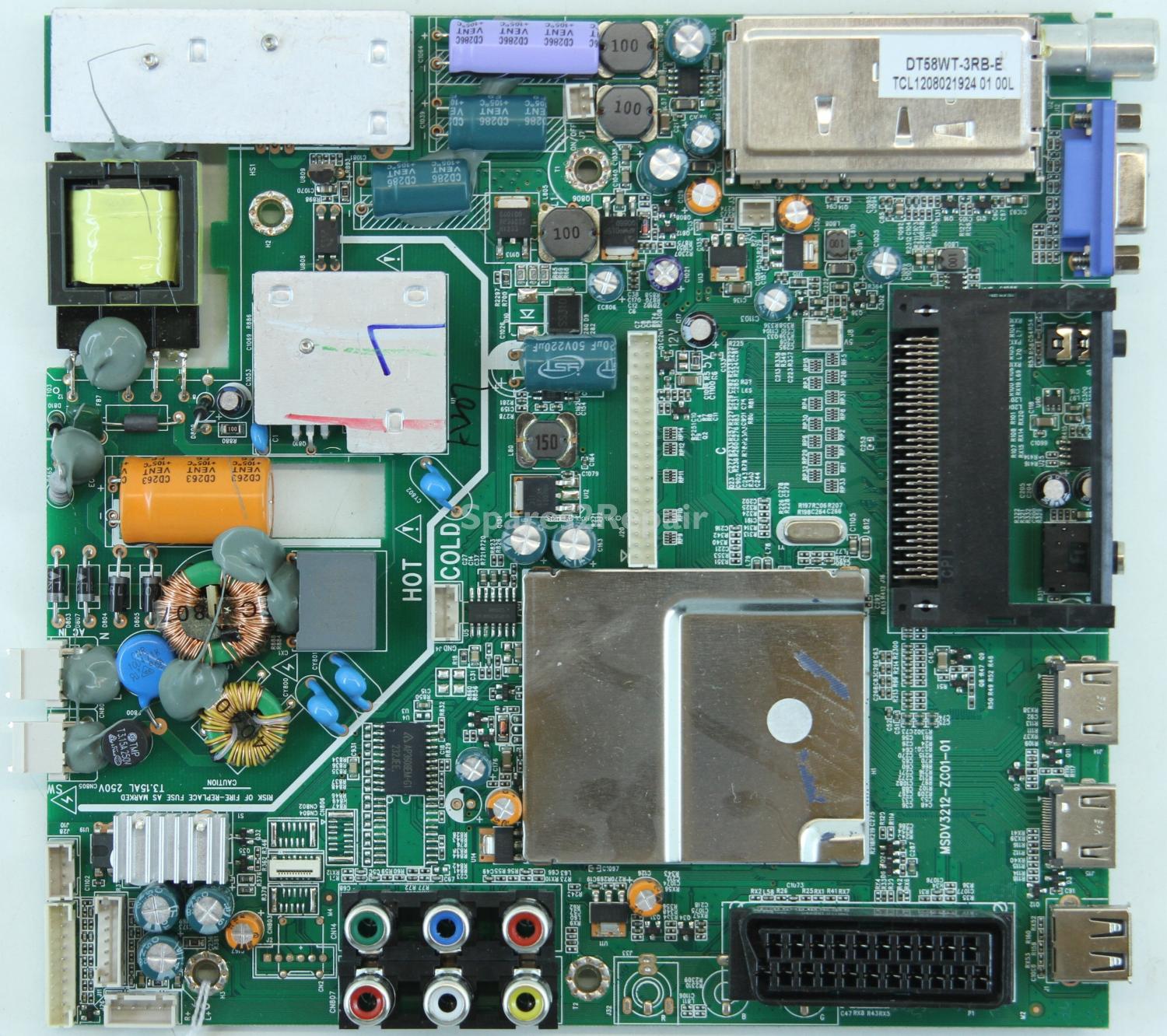 Logik L22FED12 - Main Board - MSDV3212-ZC01-01