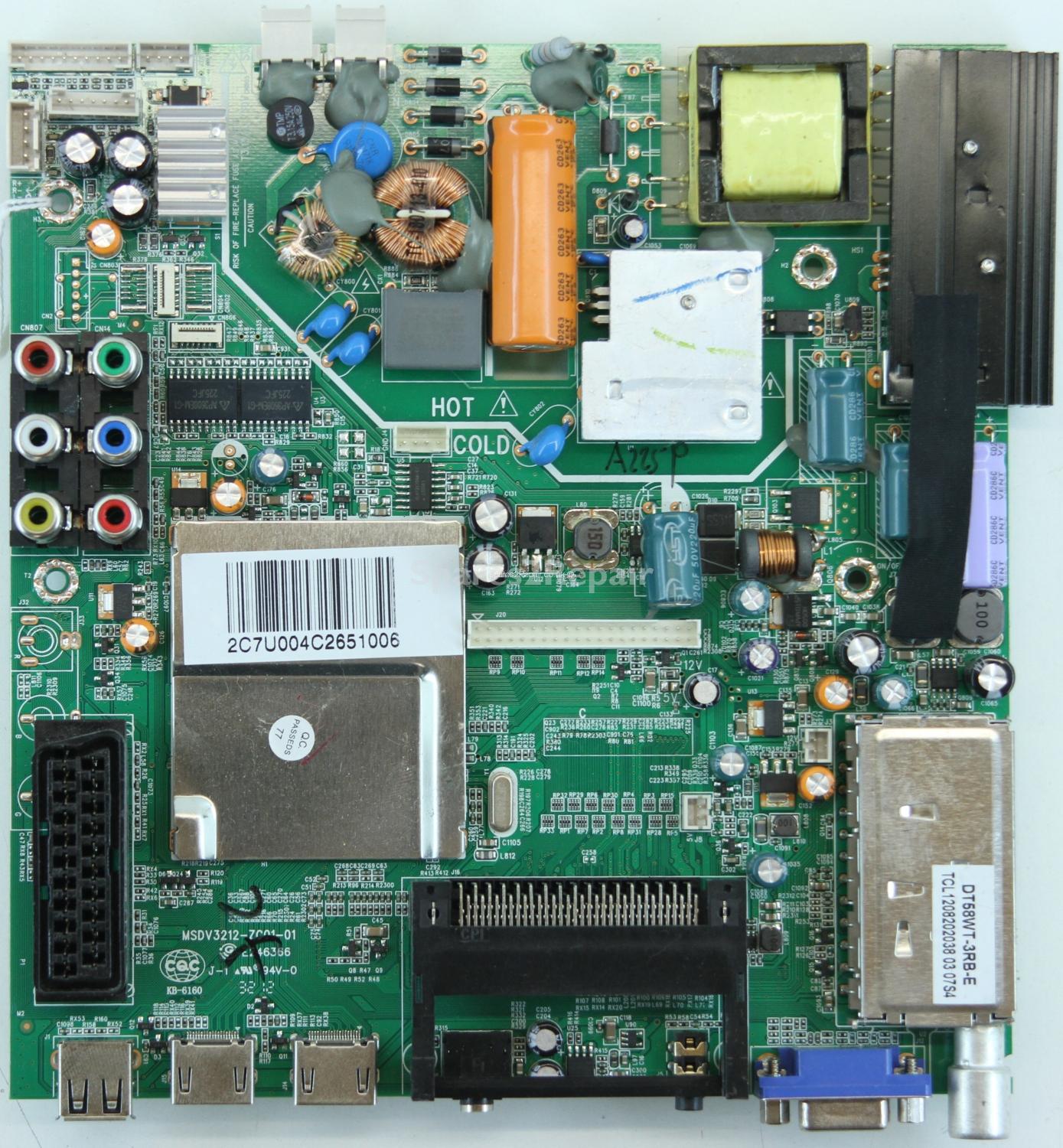 Logik L24FED12 - Main Board - MSDV3212-ZC01-01