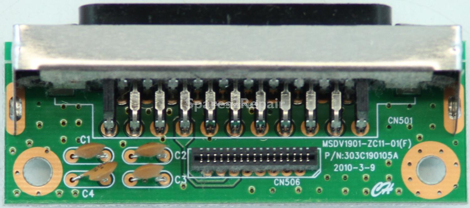 Logik L26DVDB10 - Scart Board - 303C190105A - MSDV1901-ZC11-01(F)