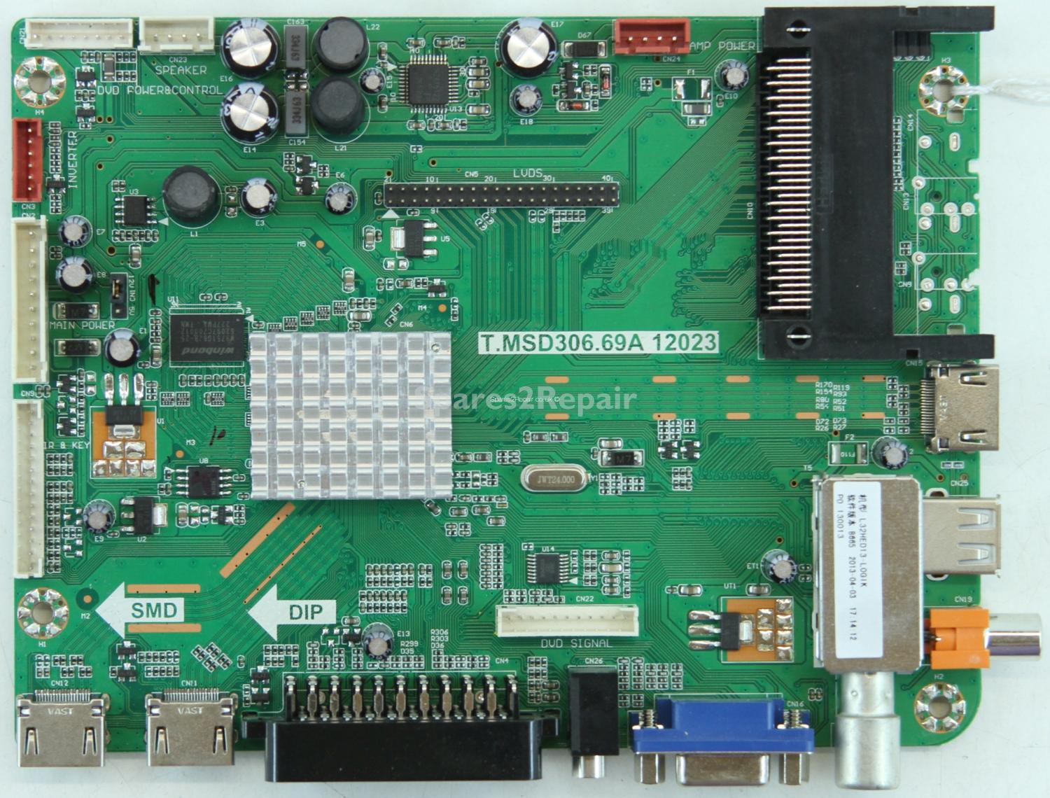 Logik L32HED13 - Main AV - T.MSD306.69A 12023 - A13040854 - ST3151A05-1