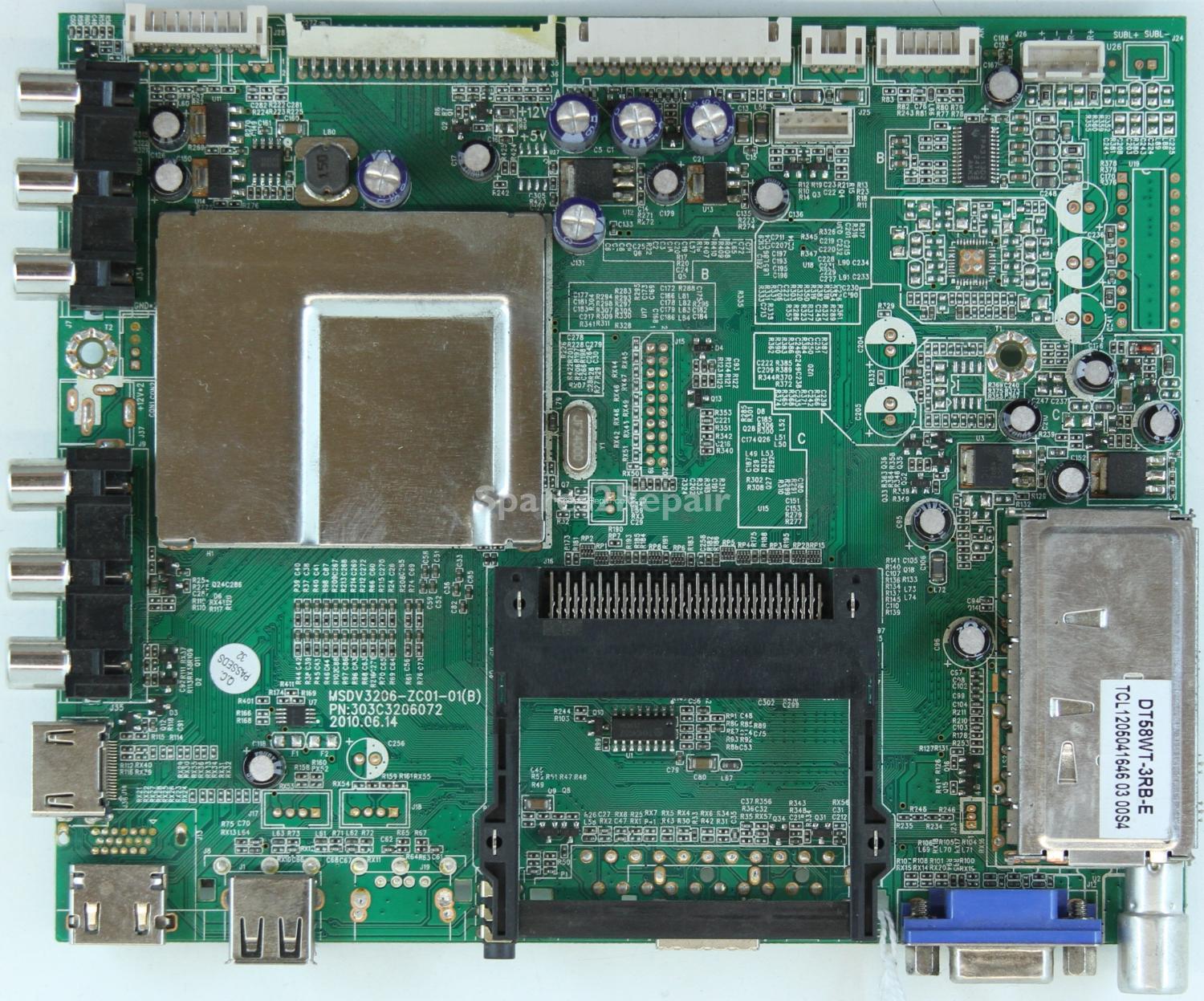 Logik L39FE12 - AV Board - MSDV3206-ZC01-01(B) - 303C3206072