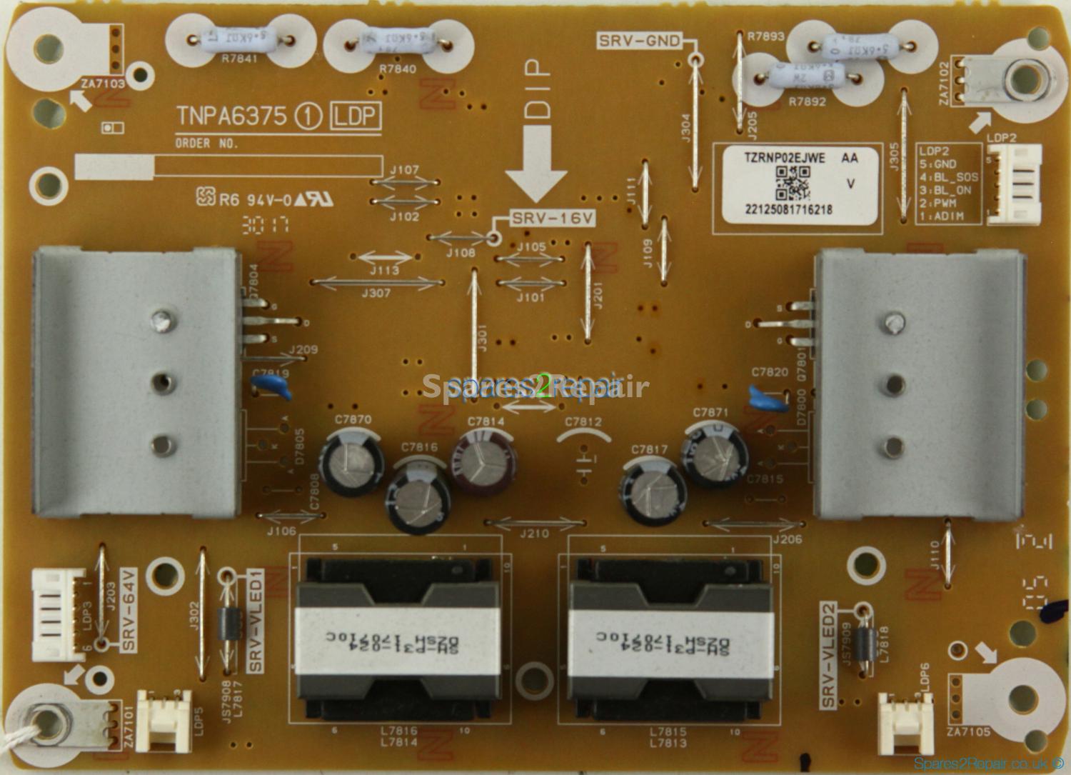 Panasonic TX-65EX600B - LED Driver Board - TZRNP02EJWE AA - TNPA6375 1 LDP