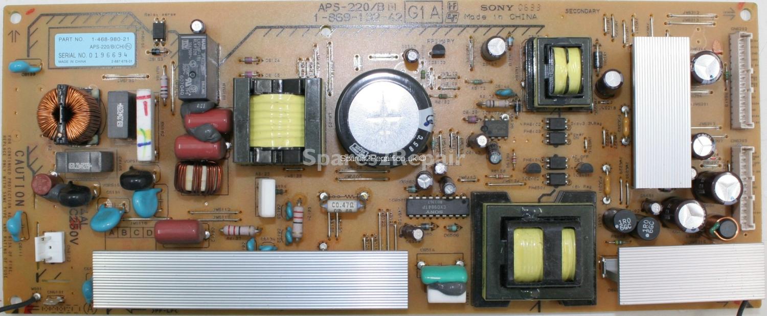 Sony KDL-32S2510 - PSU - APS-220-B - 1-869-132-42 - G1A - 1-468-980-21
