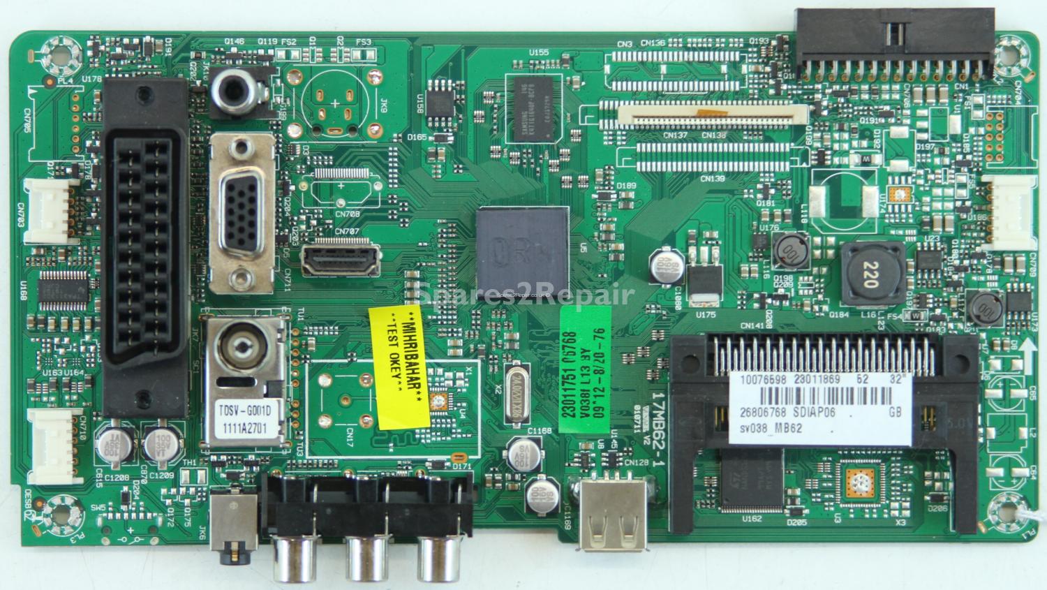 Techwood LCD32860 - Main AV - 23011869 - 17MB62-1 V2 - 010711