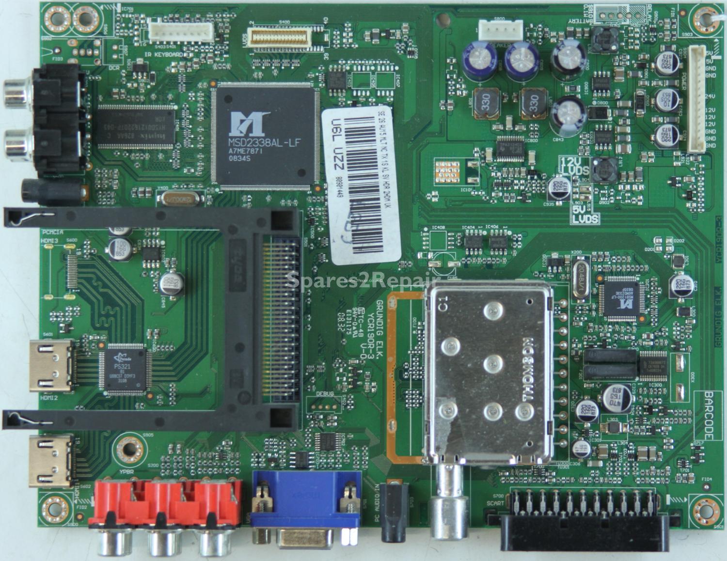 Tevion T26WLZ53HID - Main AV - YCR190R-3 V-0 - U6L UZZ