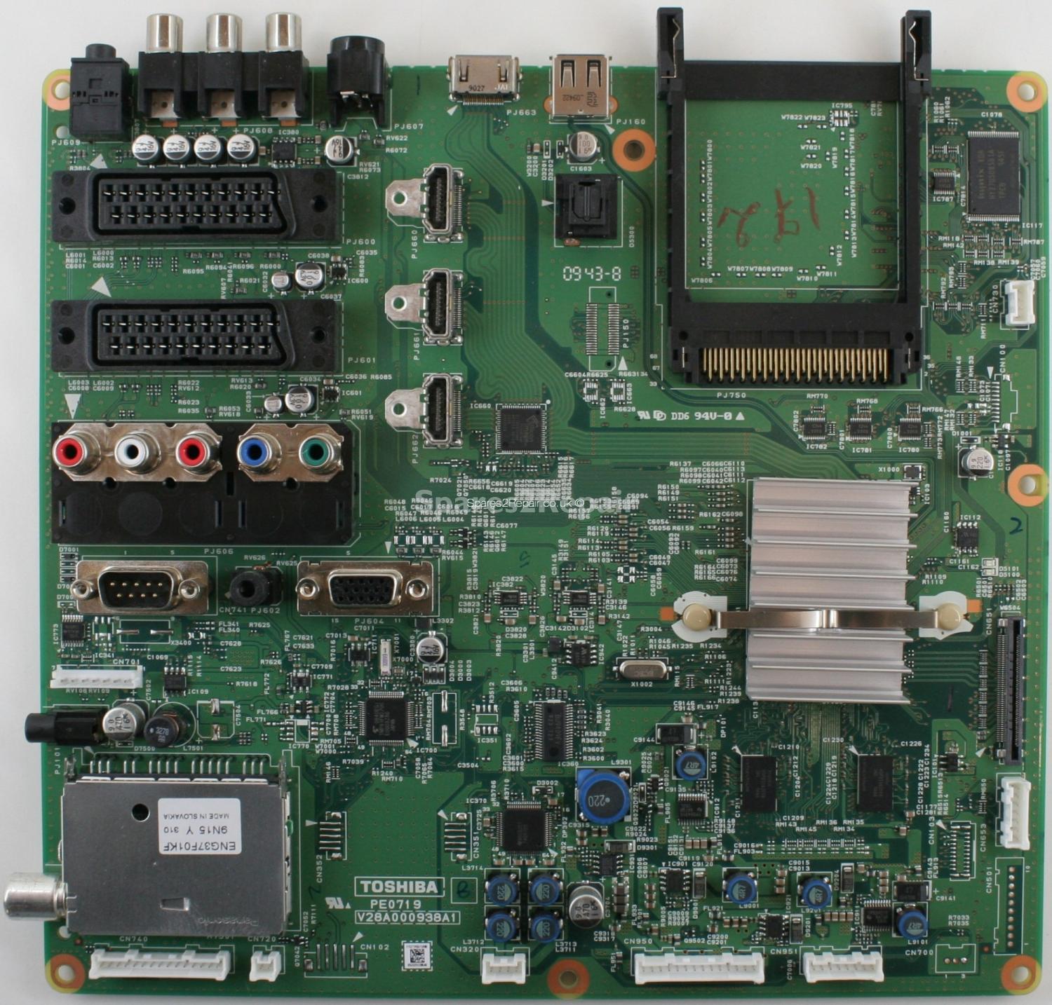 Toshiba 42AV635D - Main AV - PE0719 B - V28A000938A1