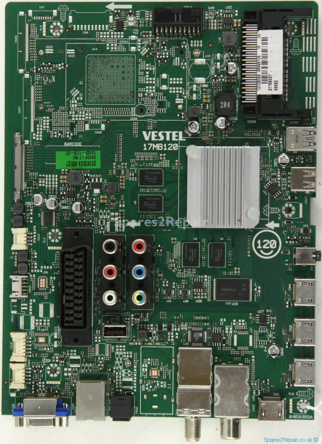 Toshiba 65U6663DB - Main AV - 23393105 - 17MB120 - 040316R2A