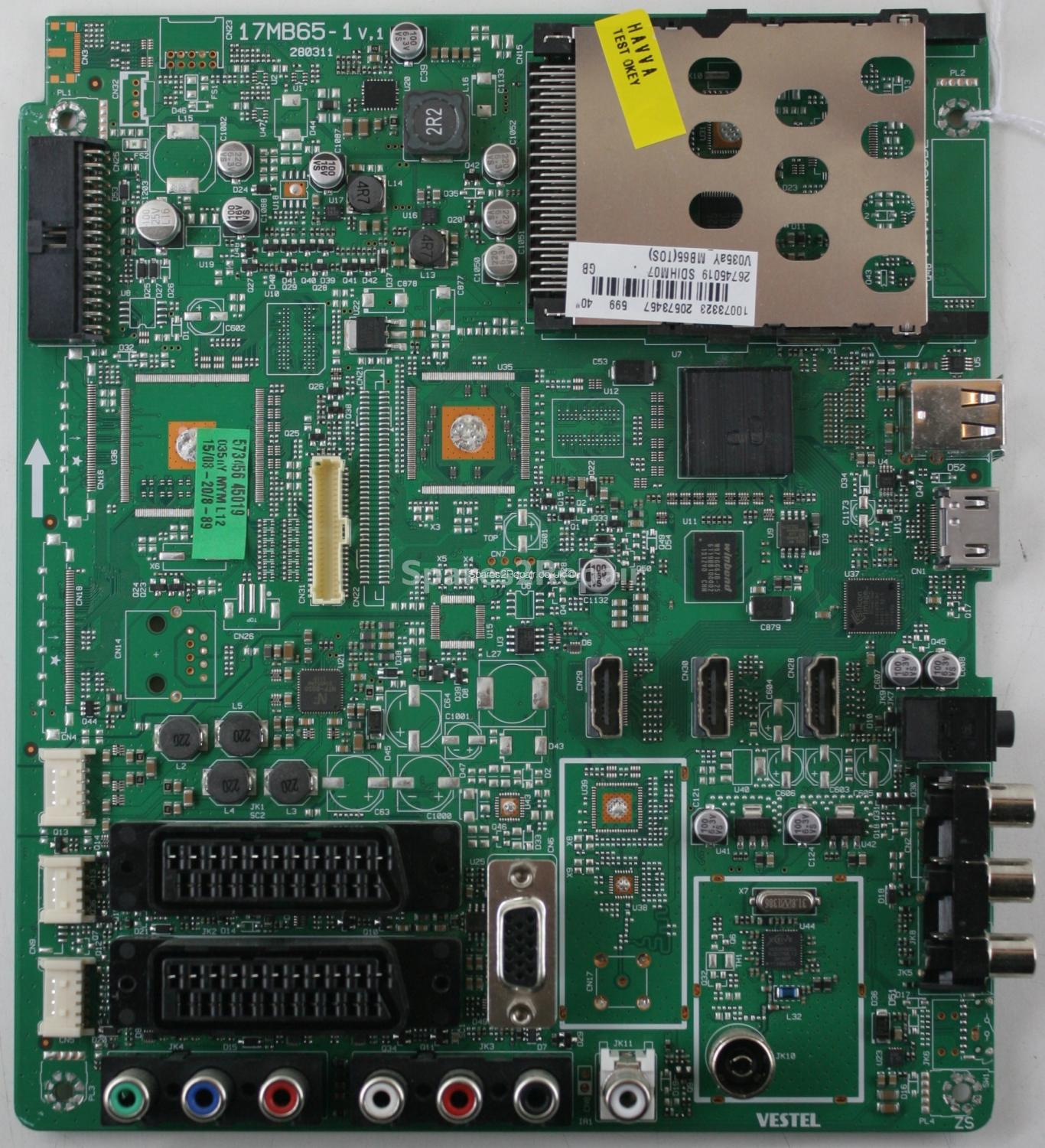 Toshiba 40BV701B - Main AV - 17MB65-1 V.1 - 280311 - 20573457